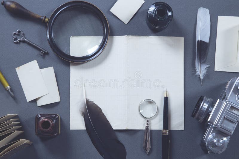 Vintage writing set stock photo. Image of nostalgia 146800966