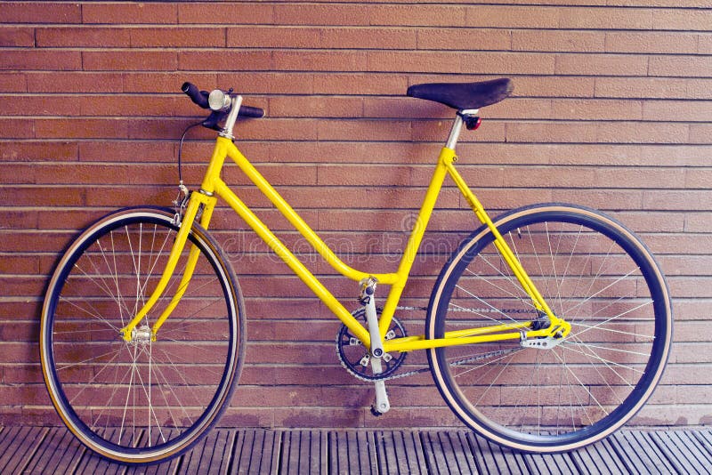 Vintage yellow bike