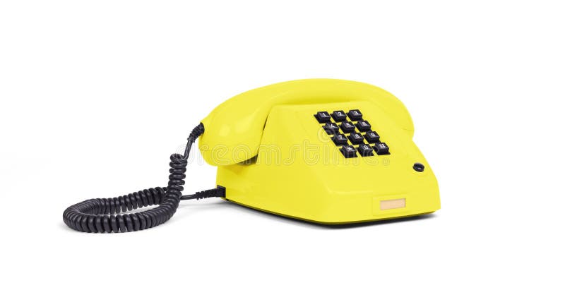 Vintage telephone - Yellow