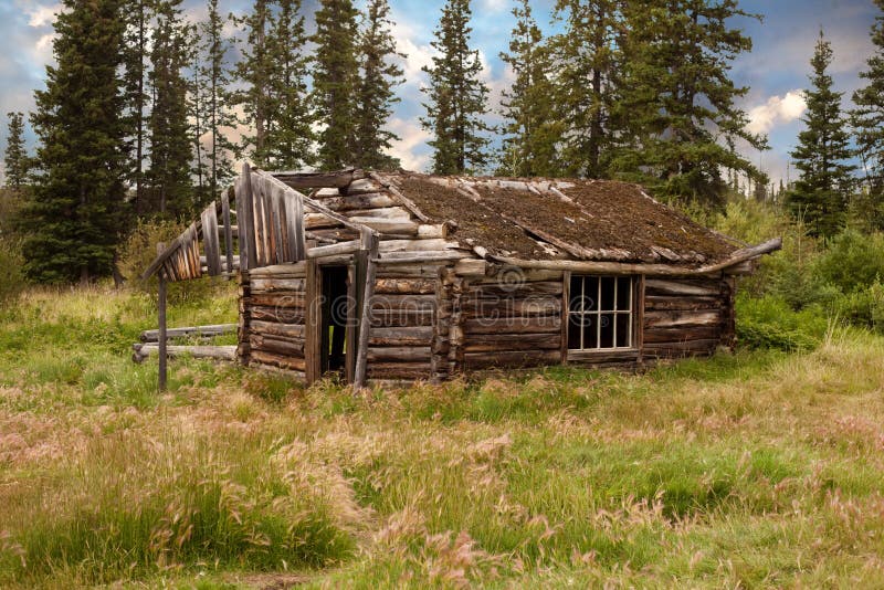 Vintage Yukon Cabin royalty free stock photo Vintage Yukon Cabin royalty free stock photo