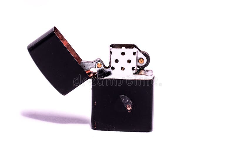 Vintage Zippo Style Lighter Stock Image Image of cigarette, retro