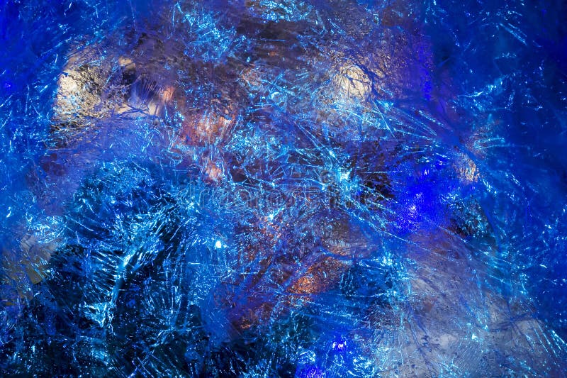 Vinterbakgrund. landskap. Fryst mönster på glas arkivbild