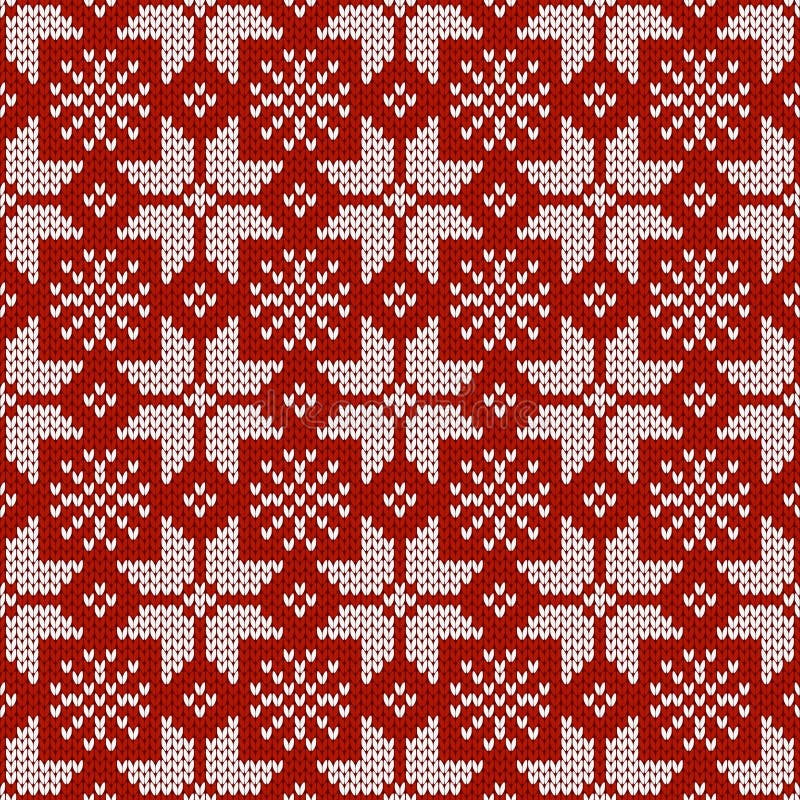 Vintersemesterornamet med snöflingor. skarvlös vektorillustration för mönster stock illustrationer