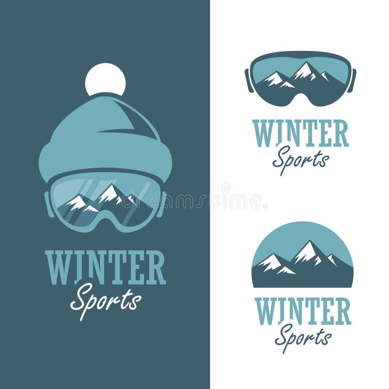 Vintersportar vektor illustrationer Vintersportar vektor illustrationer
