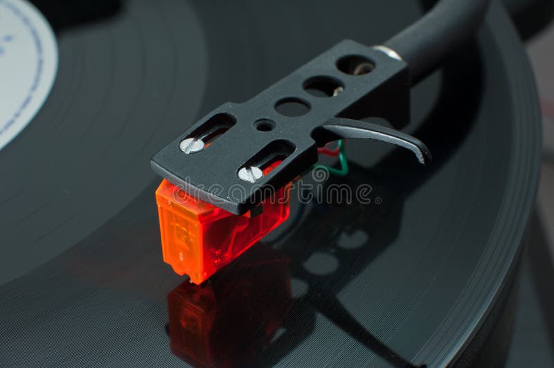 Vinyl cartridge side view stock photo. Image of album 18924560