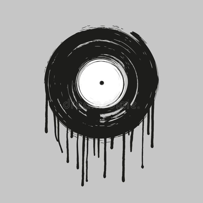 Vinyl Record Shaped With A Cartoon Face Outline Sketch Drawing Vector Record  Drawing Record Outline Record Sketch PNG and Vector with Transparent  Background for Free Download