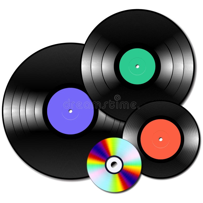 dal to uger fugtighed Vinyl Lp and Ep Collection with Various Sizes of Music Media Stock Vector -  Illustration of music, musical: 152478884