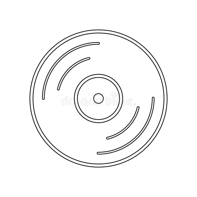 Vinyl Record-player Icon. Night Club Icon. Element of Place of ...