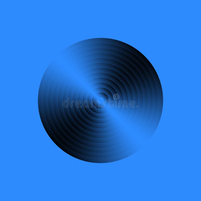 Vinyl Music Record. Vintage Gramophone Disc Stock Illustration