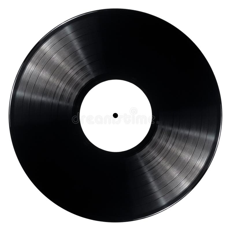 Black vinyl record lp album disc | Postcard