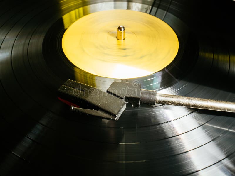 A Vinyl Record Plays Music. Atmospheric Sound of Classical Music Stock Photo Image of