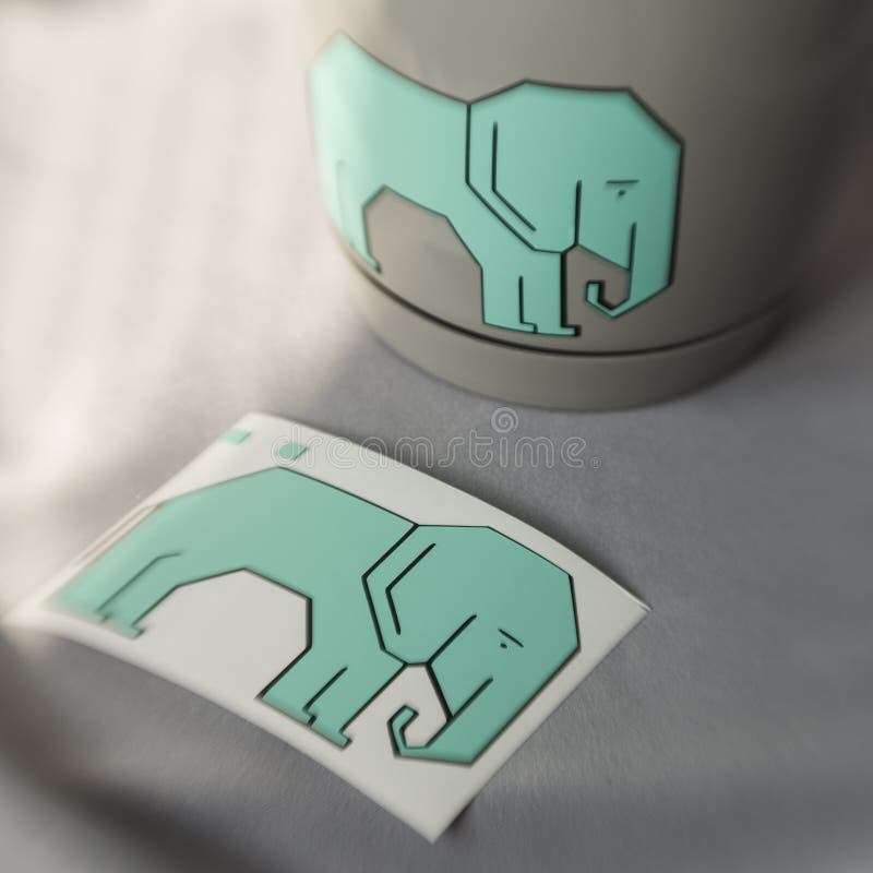 Vinyl sticker stock photo. Image of business, planter 90683610