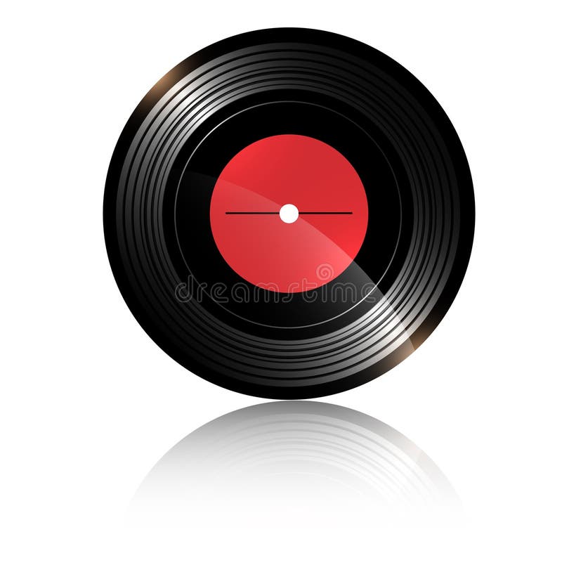 Vinylrekord stock illustrationer Vinylrekord stock illustrationer