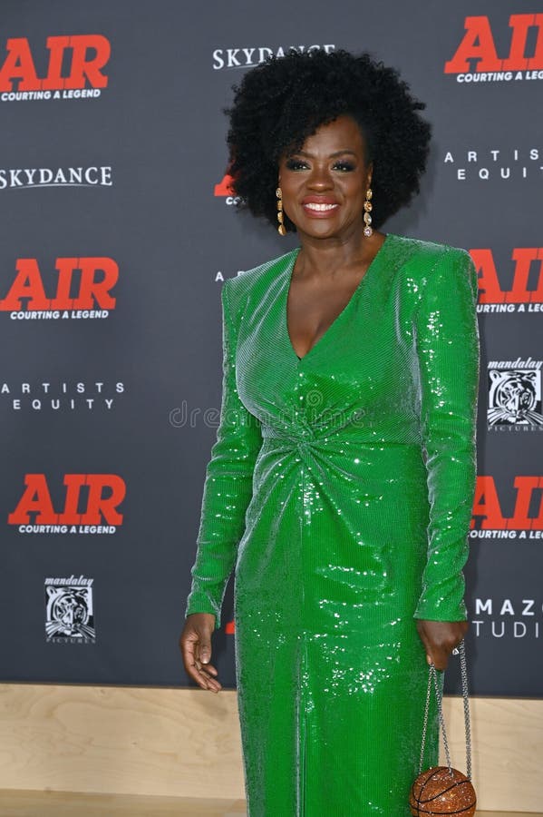 LOS ANGELES, CA. March 27, 2023: Viola Davis at the world premiere for Air at the Regency Village Theatre..Picture: Paul Smith-Featureflash