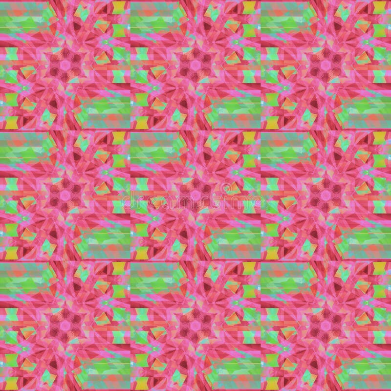 Viola del modello complesso senza cuciture regolare e verde chiaro rosa-rosso royalty illustrazione gratis Viola del modello complesso senza cuciture regolare e verde chiaro rosa-rosso royalty illustrazione gratis