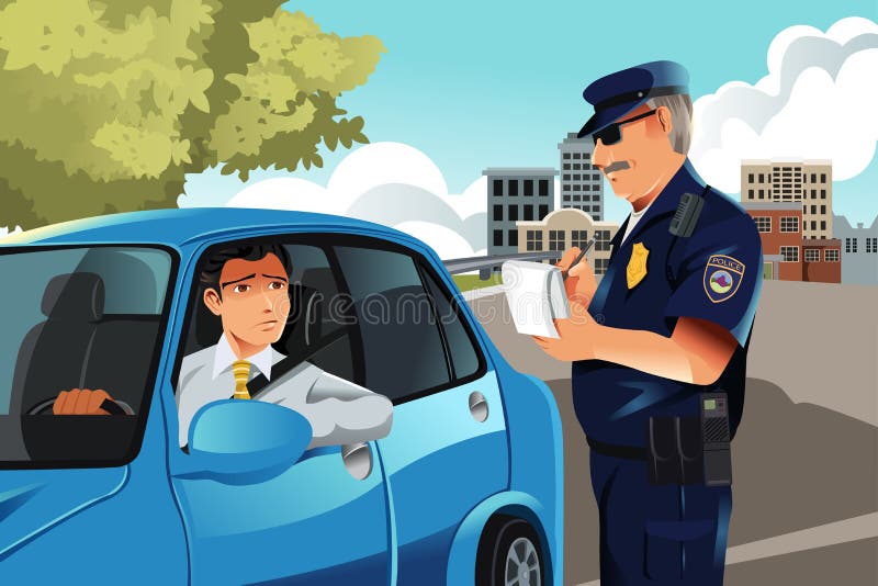 Violation de circulation illustration libre de droits Violation de circulation illustration libre de droits