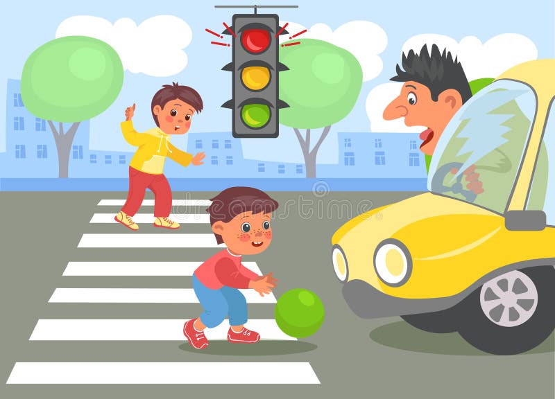 Dangerous Crosswalk Stock Illustrations – 229 Dangerous Crosswalk