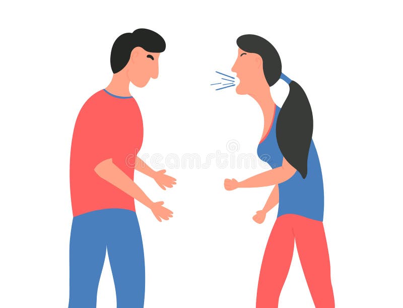 Violencia en familia E r Ilustración del vector ilustración del vector Violencia en familia E r Ilustración del vector ilustración del vector