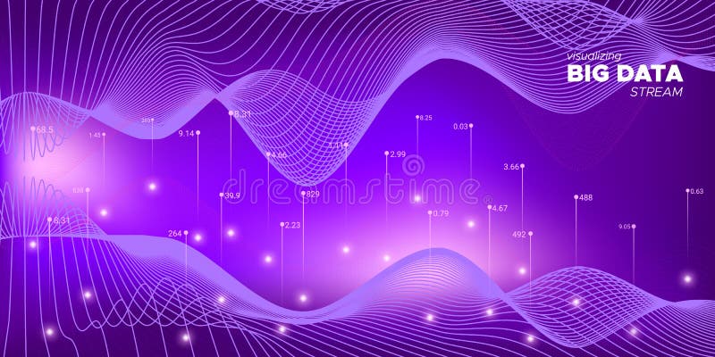 Violet Big Data Cloud Matrix Visualisatie Groot vector illustratie Violet Big Data Cloud Matrix Visualisatie Groot vector illustratie