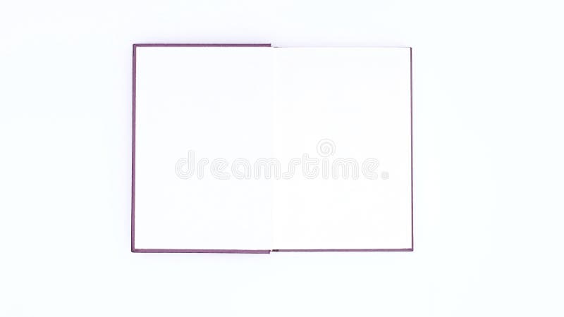 Violet book appear and open. Stop motion vector illustration