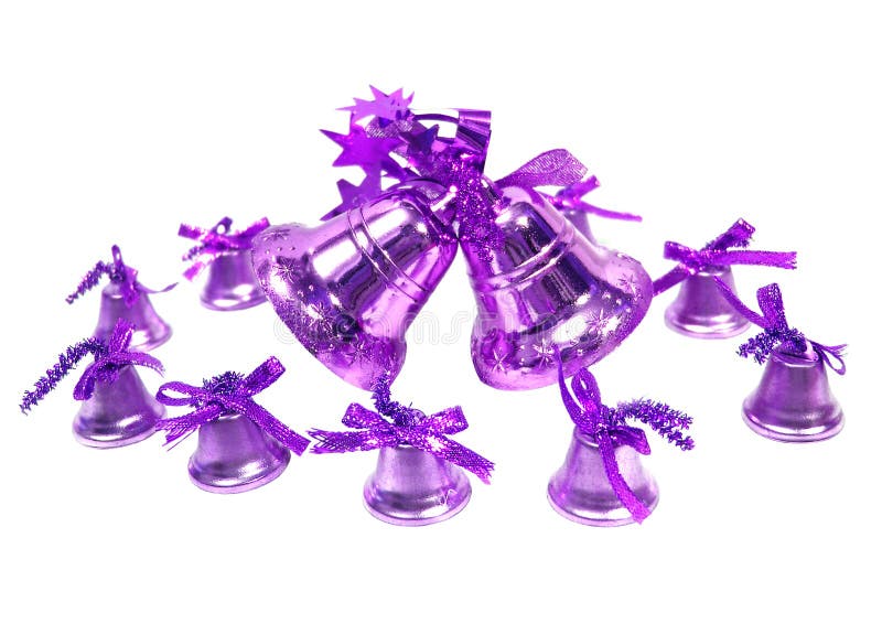 Violet Christmas handbells