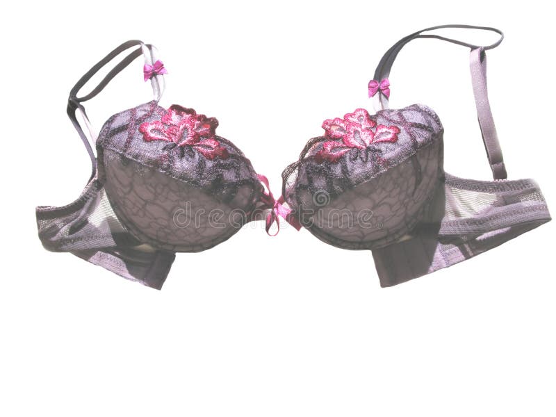 Violet-colored brassiere