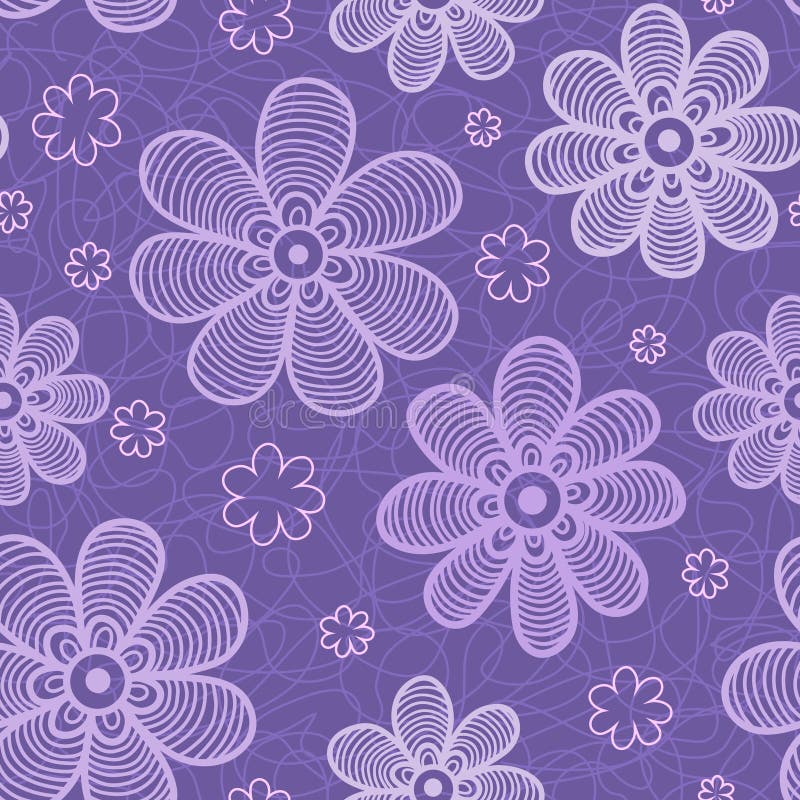 Violet flowers pattern stock vector. Illustration of striped - 24980965