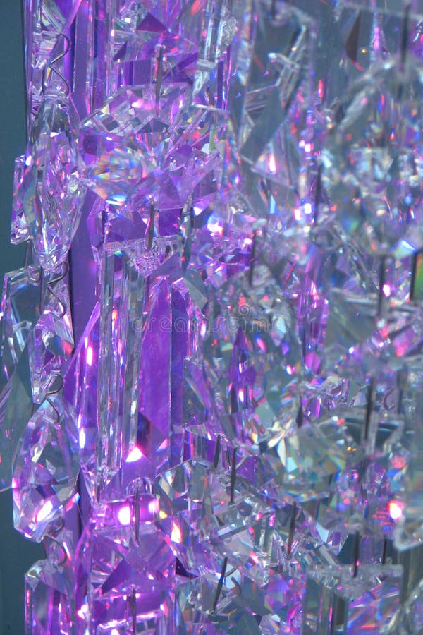 Violet Glass Crystals Picture. Image 84927126