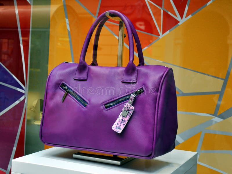 violet handbag