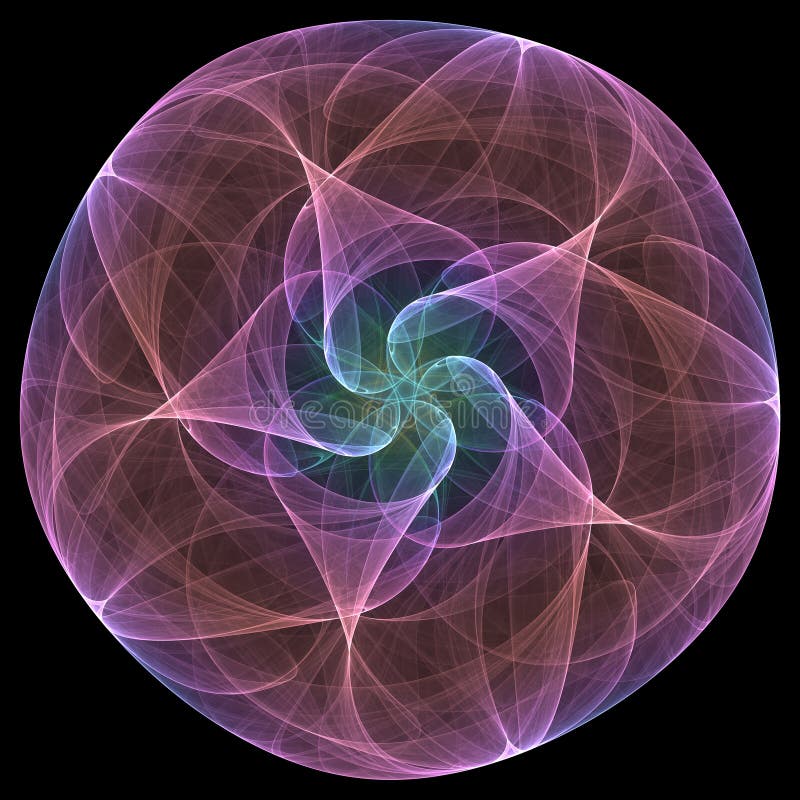 Violet mandala royalty free illustration