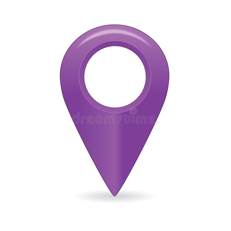 Violet Map pointer symbol vector illustration Violet Map pointer symbol vector illustration