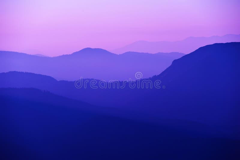 Violet mountains