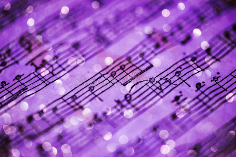 Violet music notes