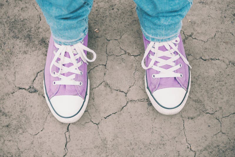 Purple Converse Shoes Stock Photos - Free & Royalty-Free Stock Photos from  Dreamstime