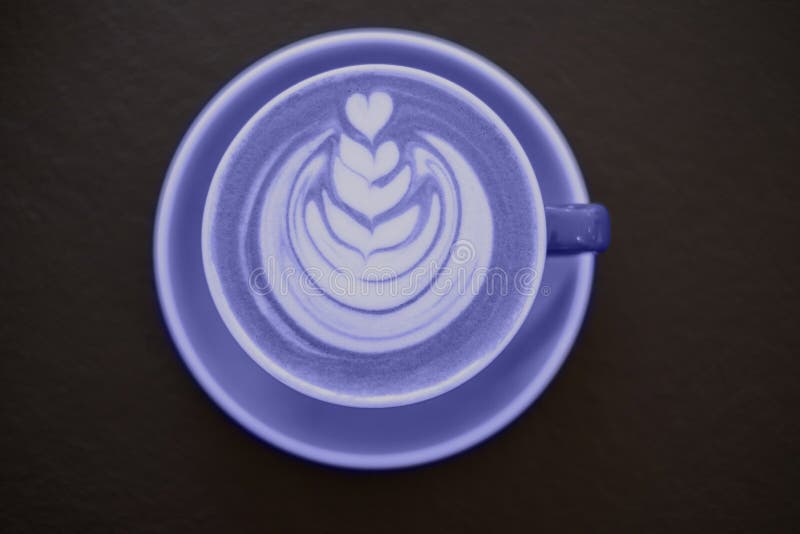 Violet tea latte stock image. Image of nature, coffee - 236515511