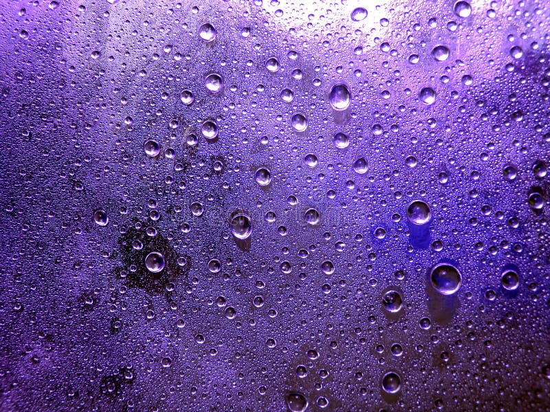 Violet water drop for background