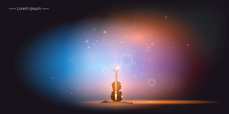 Violin and Bow. Musical Instrument. Vector Illustration Stock Vector ...