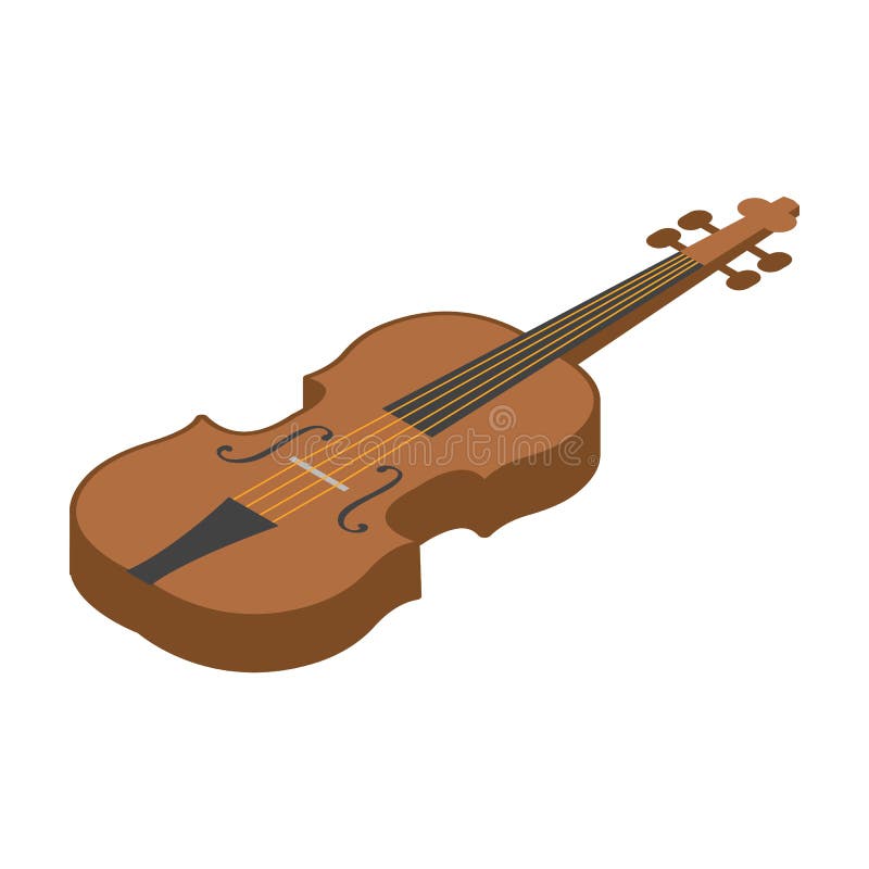 Violin Icon in Cartoon Style Isolated on White Background. Musical  Instruments Symbol Stock Vector Illustration. Stock Vector - Illustration  of entertainment, icon: 85121724