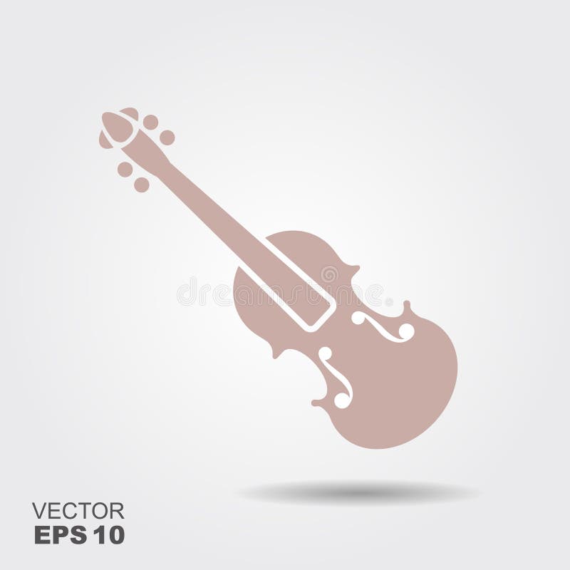 Violin Icon. Musical Instrument Symbol Stock Vector Illustration of