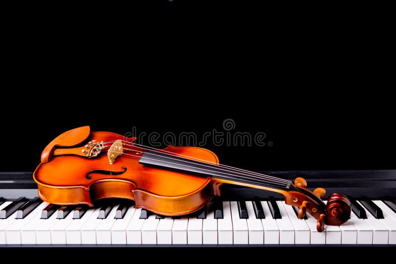 Violin on the piano