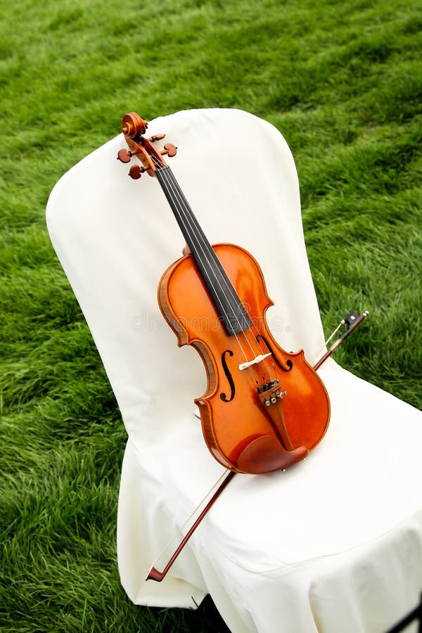 Violin on a Chair stock image. Image of recital, concert 29754687