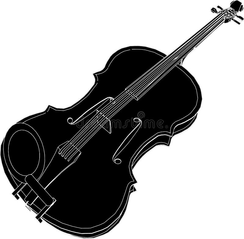 Violin Vector 01 stock vector. Illustration of theatrical - 10776150