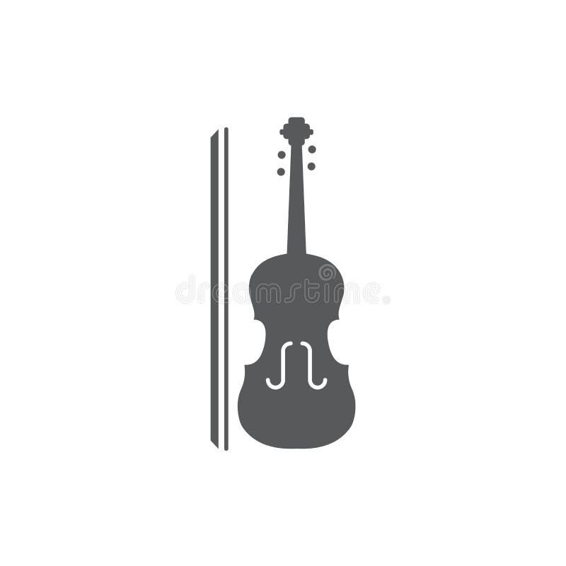 Violin vector icon symbol music isolated on white background vector illustration Violin vector icon symbol music isolated on white background vector illustration