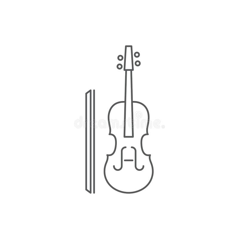 Violin vector icon symbol music isolated on white background vector illustration Violin vector icon symbol music isolated on white background vector illustration