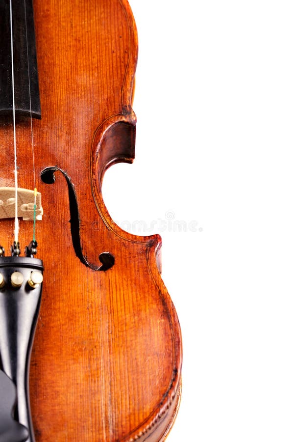 Violin on white stock image. Image of object, music, wood 29310303