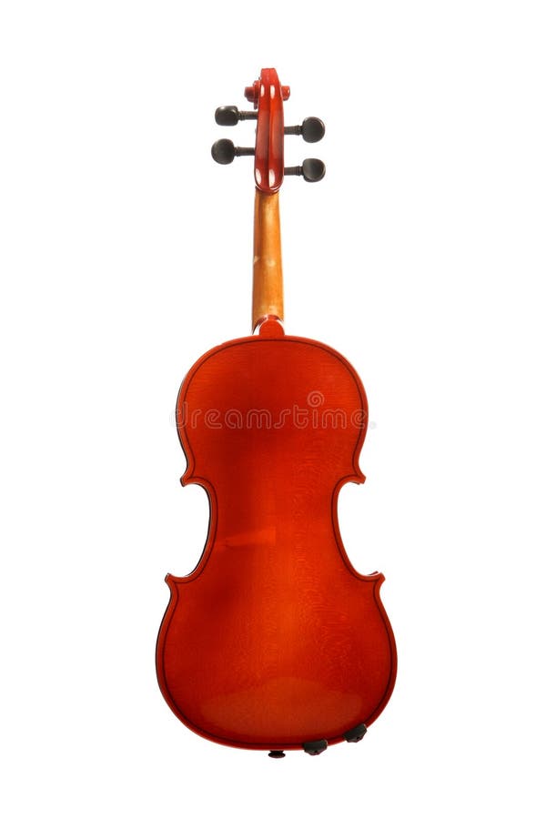 Violin on white stock images