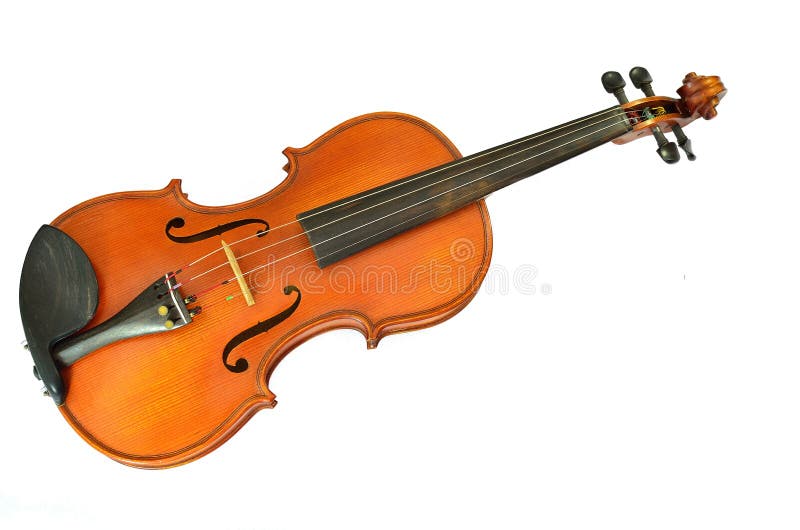 Violine getrennt auf Weiß