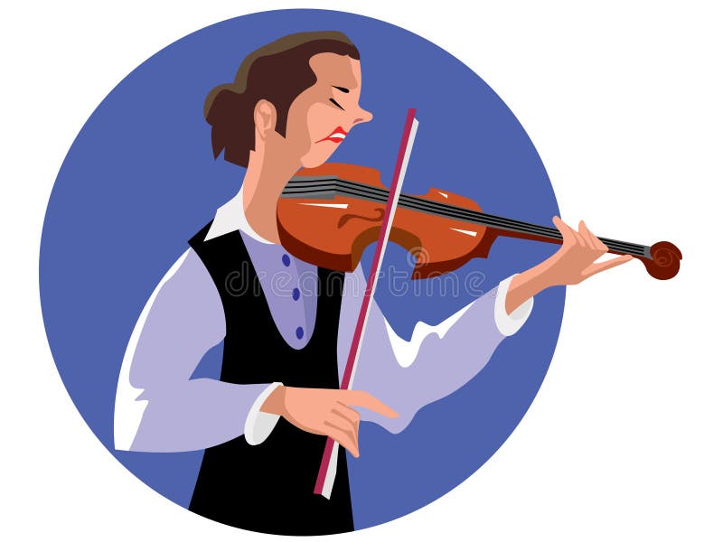 Violinist Woman Stock Illustrations 697 Violinist Woman Stock