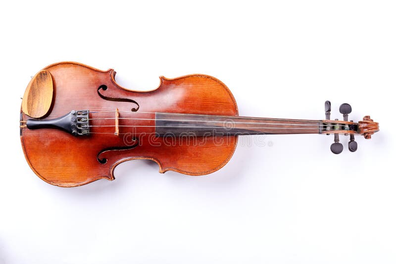 Violino isolado no fundo branco foto de stock royalty free Violino isolado no fundo branco foto de stock royalty free