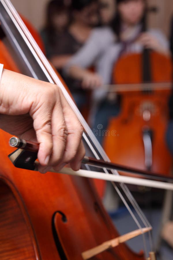 Violoncelo Pizzicato imagens de stock royalty free Violoncelo Pizzicato imagens de stock royalty free
